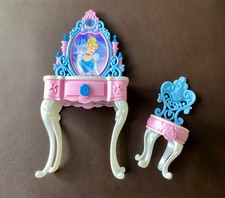 Barbie sized Hasbro disney princess dressing table and chair