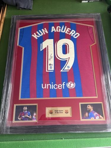 Sergio aguero signed - aguero, barcelona