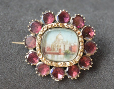 Georgian Victorian gold garnet