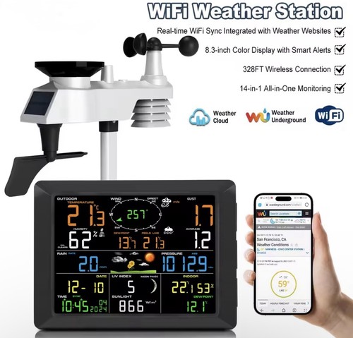Wifi weather station 1 - wifi, 14-in-1