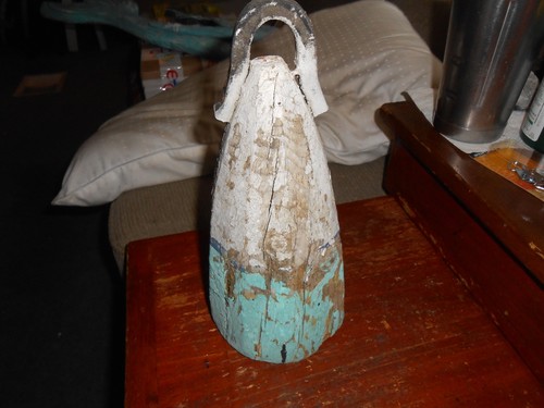 Old wooden lobster buoy from - wooden,