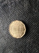 1967 Coins Queen Elizabeth II Three Penny 3d Uncirculated Condition .