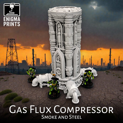 Gas flux compressor 28mm 3d - gas,