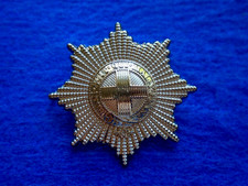 COLDSTREAM GUARDS ANODISED STAYBRITE GOLD CAP BADGE + PIN
