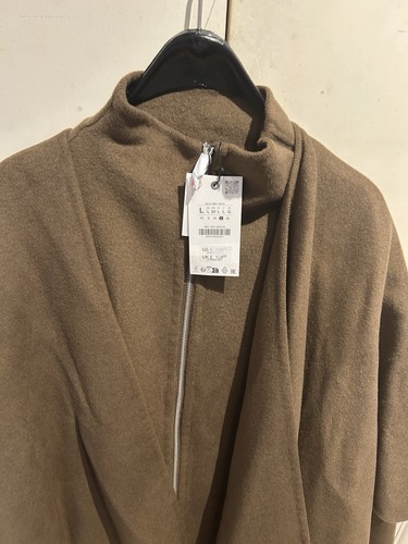 Zara women cape coat - cape, camel