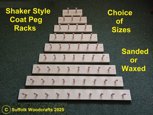 Shaker style wooden coat peg - style,