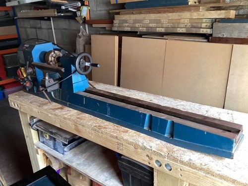 Sealey wood lathe used - lathe,