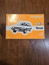 1983 Toyota 4WD Tercel Owners