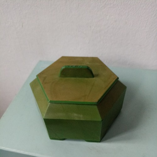 Art deco halex hexagonal green - deco,
