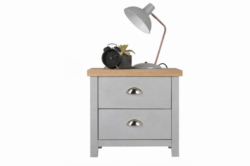 Drawer oak bedside - 2, cabinet