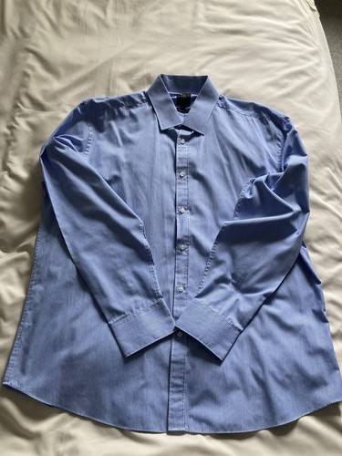 Mens blue pinstripe shirt size - blue,