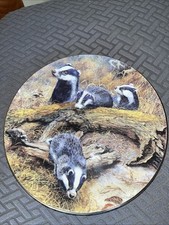 Plate With Badgers