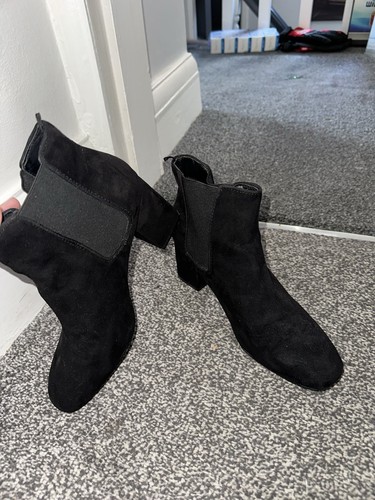 Black heeled ankle boots - h&m,