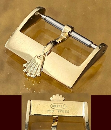 1970s rolex 16mm - gold, logo