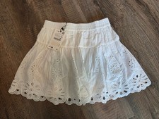 Zara Girls White Cotton Eyelet