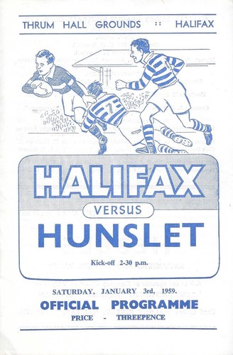 Halifax hunslet rugby league - halifax, v