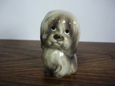 Collectable Vintage Long Haired Maltese Shih Tzu Puppy Dog Figurine Ornament