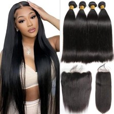 Straight Human Hair Bundles