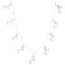 Unicorn LED String Lights Clear 12 Warm White Battery Operated Open Box