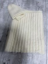 Hand Knitted Merino Wool Pram Blanket And Hat