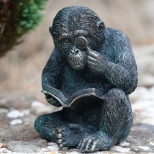 Studious Ape Resin Monkey