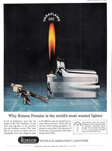 Vintage 1962 advert - vintage, ronson