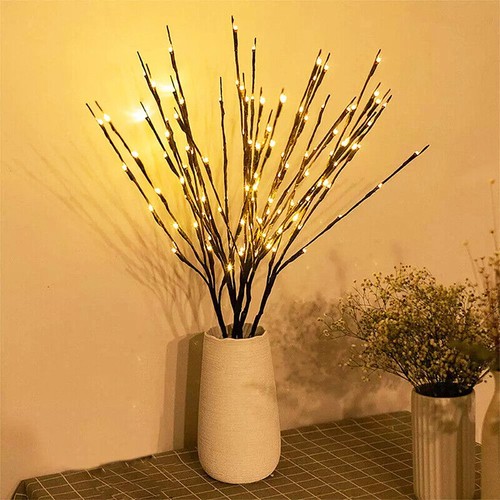 2pcs 20led willow twig lights - willow,