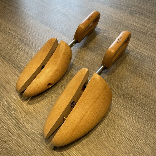 Pair large wooden - pair, of