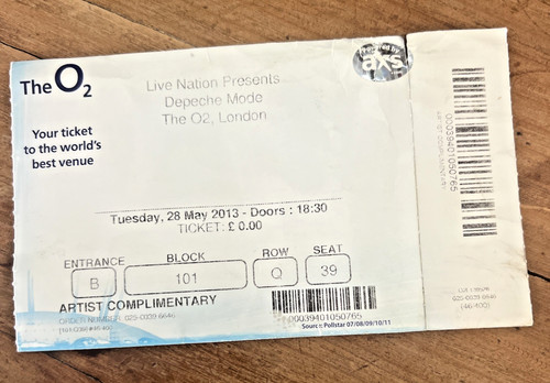 Depeche mode original ticket - depeche,