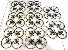 Set of 8 Vintage Wrought Iron