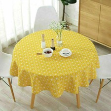 Round Table Cloth Cotton Linen