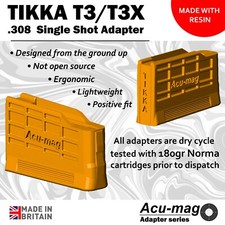 Acu-mag Single Shot ADAPTER for TIKKA T3/T3X .308 - RESIN!
