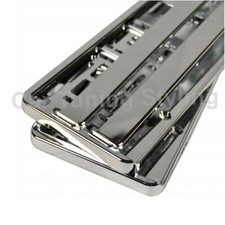 2 x CHROME EFFECT NUMBER PLATE HOLDER SURROUND CAR THE BEST GOOD FOR CAR, VAN