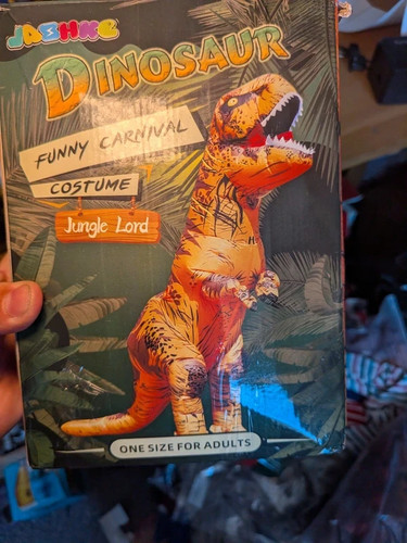 Inflatable dinosaur costume - dinosaur,