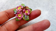Vintage porcelain brooch by