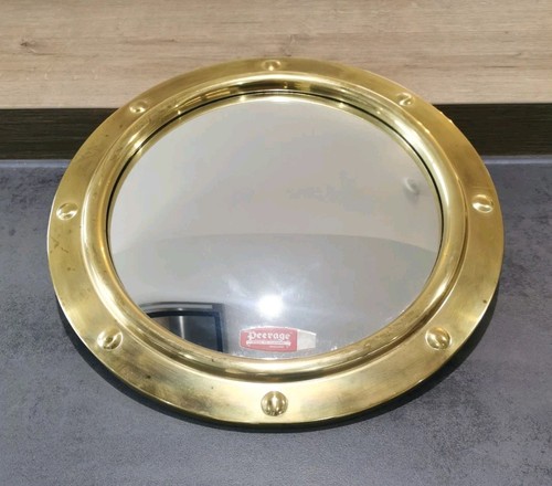 Vintage peerage brass mirror - vintage,