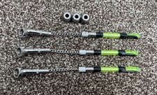 3 x Mk2 Korda Stow Bobbins With Hockey Sticks, Extras Weights & Isotopes
