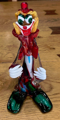 Vintage murano glass clown - vintage,