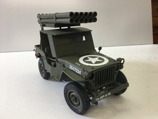 Franklin Mint World War2 Willys Jeep Rocket Launcher Die Cast Model