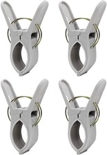Sunbed Towel Clips Grey Clamps