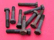 PACK OF 10 x VINTAGE BSW 7/16 INCH X 2.5” LONG SN-JH BOLTS OLD STOCK IMPERIAL