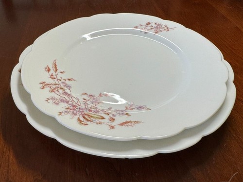 Antique set dinner and - , salad