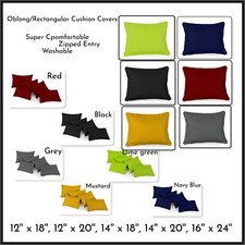 Plain Dyed Oblong Cushion