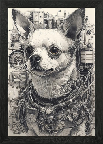Diagram chihuahua framed - diagram, wall