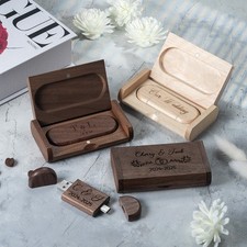 Personalised wooden usb with - wooden,