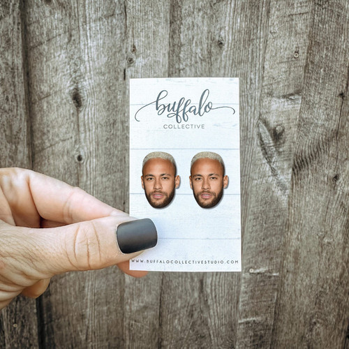 Neymar earrings face - neymar,