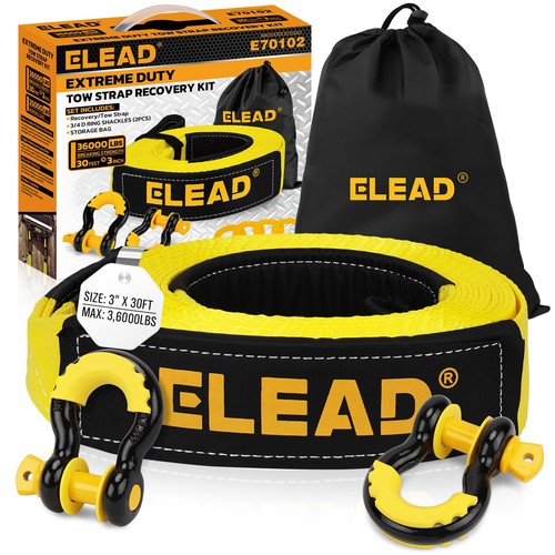 30ft recovery tow strap - x,