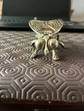 Brass Giant Fly Ash Tray with Decorative Wings Vintage