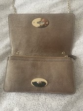 Mulberry Brown Bayswater Clutch Bag With Gold Hardware