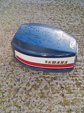 Yamaha 15HP Outboard Engine Cowling Cover Hood  9.9 / 15 HP Vintage 1980s Blue